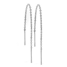 Ocelové náušnice řetízkové