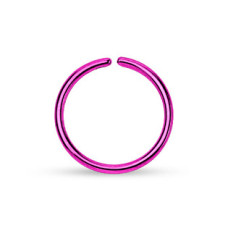 Piercing do nosu - kruh fialový