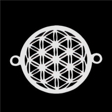 Ocelový přívěšek - květ života