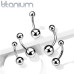 Piercing do pupíku - banánek malý TITAN