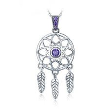 Stříbrný přívěšek - lapač snů