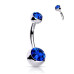 Piercing do pupíku vnitřní závit TITAN, 1,6 x 12 mm