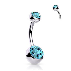 Piercing do pupíku vnitřní závit TITAN, 1,6 x 12 mm
