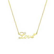 Zlacený ocelový náhrdelník 