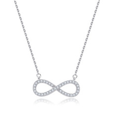 Střibrný náhrdelník nekonečno