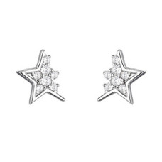 Stříbrné náušnice hvězdičky