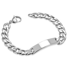 Pánský ocelový náramek, šíře 9 mm