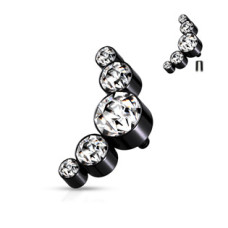 Zacená náhradní ozdobná část k labretě