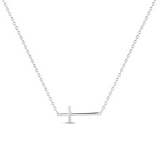 Střibrný náhrdelník s křížem