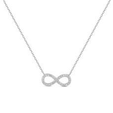 Střibrný náhrdelník nekonečno