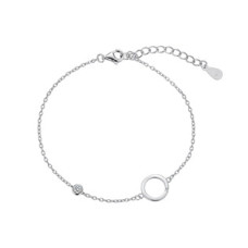 Stříbrný náramek s kolečkem