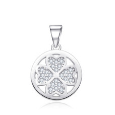 Stříbrný přívěšek čtyřlístek