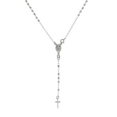 Střibrný náhrdelník růženec