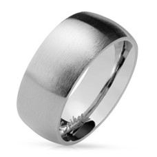 OPR0028 Ocelový prsten matný, šíře 8 mm