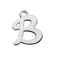 Drobný ocelový přívěšek - písmeno - iniciála