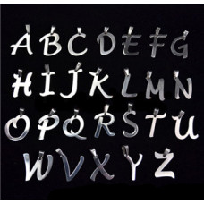 Ocelový přívěšek - písmeno - iniciála I