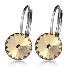 Ocelové náušnice s krystaly Swarovski®, LIGHT SILK