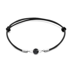 Stříbrný náramek s Crystals from Swarovski® Jet Black