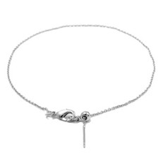 Ocelový náramek na nohu, nastavitelná délka