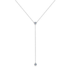 Stříbrný náhrdelník s moissanity