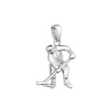 Stříbrný přívěšek hokejista