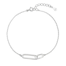 Stříbrný náramek oválky