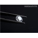 Stříbrné náušnice s moissanity 3,2 mm