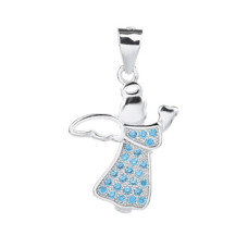 Stříbrný přívěšek andílek se zirkony