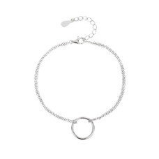 Stříbrný náramek s kolečkem