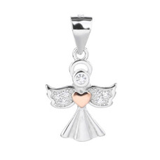 Stříbrný přívěsek andílek