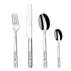 Svatební příbory s rytinou (4ks)