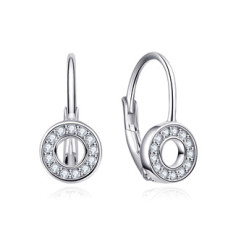 Stříbrné náušnice na klapku - kolečka