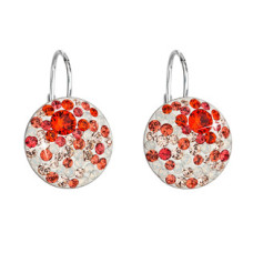 Stříbrné náušnice s krystaly Crystals from Swarovski®