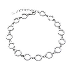 Dámský stříbrný náramek s kolečky