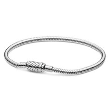 Stříbrný náramek na navlékání korálků