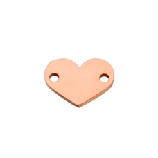 Zlacená ocelová komponenta - srdíčko