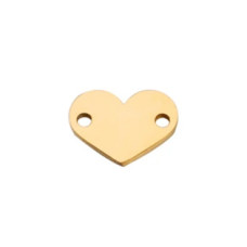 Zlacená ocelová komponenta - srdíčko