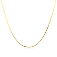 Zlacený stříbrný řetízek - had, délka 50 cm