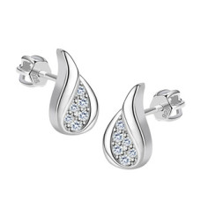 Stříbrné šroubovací náušnice