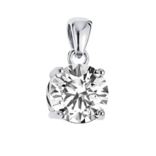 Stříbrný přívěšek s čirým zirkonem