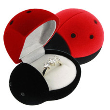 Dárková krabička semiš - beruška