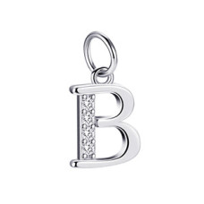 Stříbrný přívěšek - iniciála písmeno