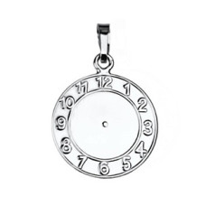 Stříbrný přívěsek křtící hodiny
