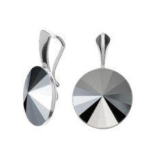 Stříbrný přívěšek Crystals from Swarovski, Hematite