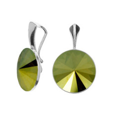 Stříbrný přívěšek Crystals from Swarovski, Iridescent Green
