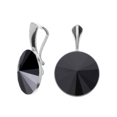 Stříbrný přívěšek Crystals from Swarovski, Jet Black