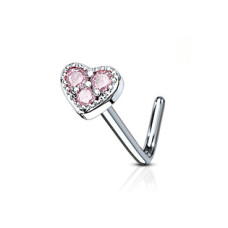 Piercing do nosu srdíčko
