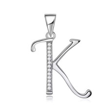 Stříbrný přívěšek - iniciála písmeno