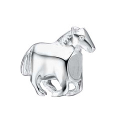 Stříbrný přívěšek korálek na náramek kůň