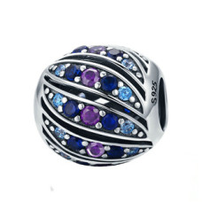 Stříbrný přívěšek korálek na náramek